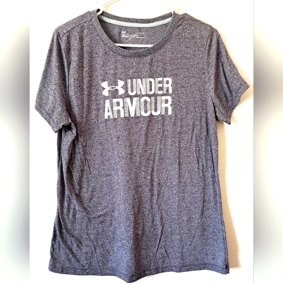 Under Armour Purple Athletic T-Shirt - Picture 1 of 3